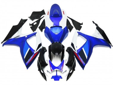 Style Bleu Clair & Bleu Profond OEM Avec Rouge 06-07 Suzuki GSXR 600-750 Carénage