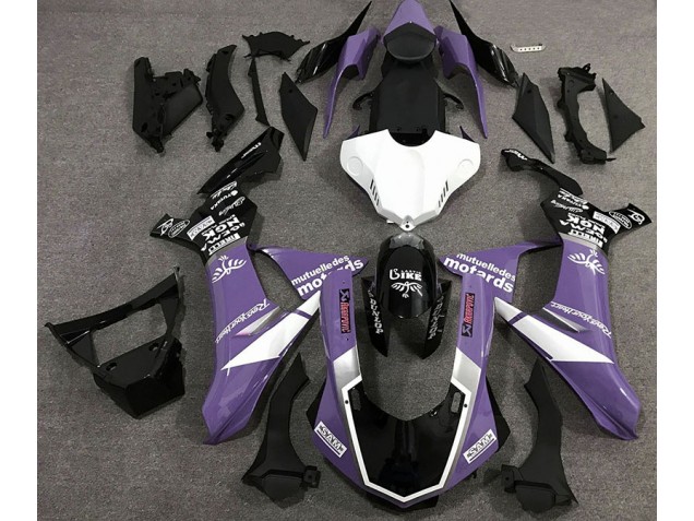 Style De Logo Violet Brillant 15-19 Yamaha R1 Carénage Style De Logo Violet Brillant 15-19 Yamaha R1 Carénage