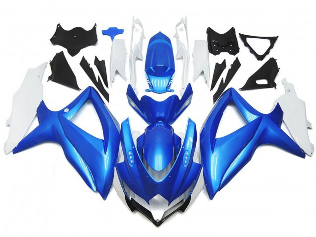 Style Personnalisé Bleu Clair & Blanc 08-10 Suzuki GSXR 600-750 Carénage Style Personnalisé Bleu Clair & Blanc 08-10 Suzuki GSXR 600-750 Carénage