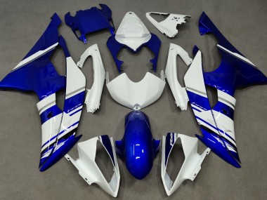 Style Personnalisé OEM Bleu & Blanc 08-16 Yamaha R6 Carénage