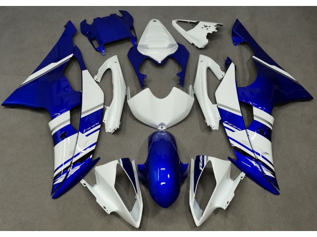 Style Personnalisé OEM Bleu & Blanc 08-16 Yamaha R6 Carénage Style Personnalisé OEM Bleu & Blanc 08-16 Yamaha R6 Carénage