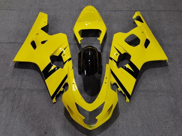 Style Personnalisé OEM Jaune Brillant Vibrant 04-05 Suzuki GSXR 600-750 Carénage Style Personnalisé OEM Jaune Brillant Vibrant 04-05 Suzuki GSXR 600-750 Carénage