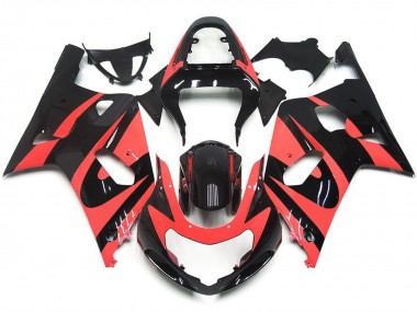 Style Personnalisé OEM Rouge Clair 01-03 Suzuki GSXR 600-750 Carénage