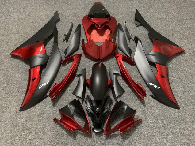 Style Personnalisé OEM Rouge / Noir 08-16 Yamaha R6 Carénage Style Personnalisé OEM Rouge / Noir 08-16 Yamaha R6 Carénage