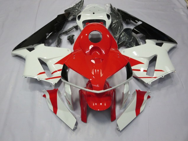 Style Rouge & Blanc 05-06 Honda CBR600RR Carénage Style Rouge & Blanc 05-06 Honda CBR600RR Carénage