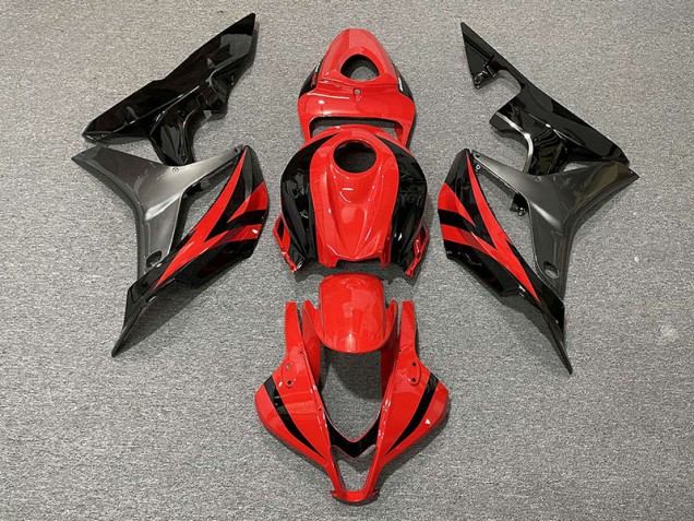 Style Rouge OEM & Gris 07-08 Honda CBR600RR Carénage