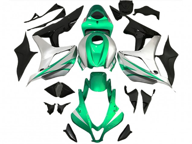Style Vert Vif & Argent OEM 07-08 Honda CBR600RR Carénage Style Vert Vif & Argent OEM 07-08 Honda CBR600RR Carénage