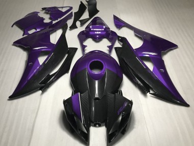 Style Violet Avec Fibre De Carbone 08-16 Yamaha R6 Carénage