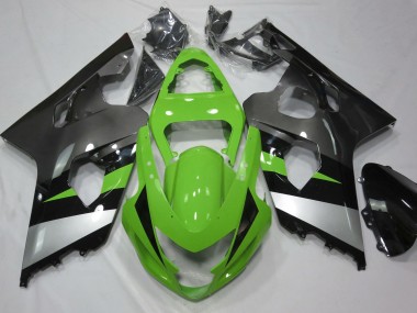 Vert & Argent 04-05 Suzuki GSXR 600-750 Carénage