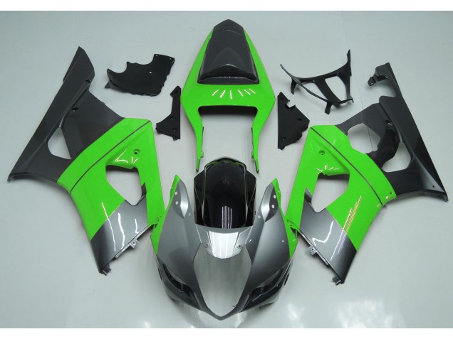 Vert Argent & Noir 03-04 Suzuki GSXR 1000 Carénage Vert Argent & Noir 03-04 Suzuki GSXR 1000 Carénage