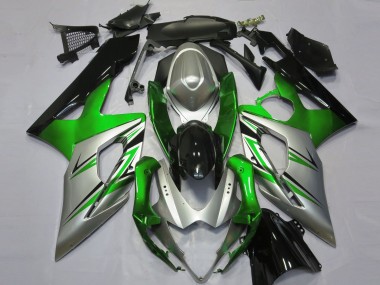 Vert Argent & Noir 05-06 Suzuki GSXR 1000 Carénage