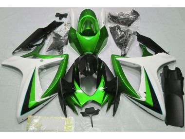 Vert Blanc 06-07 Suzuki GSXR 600-750 Carénage