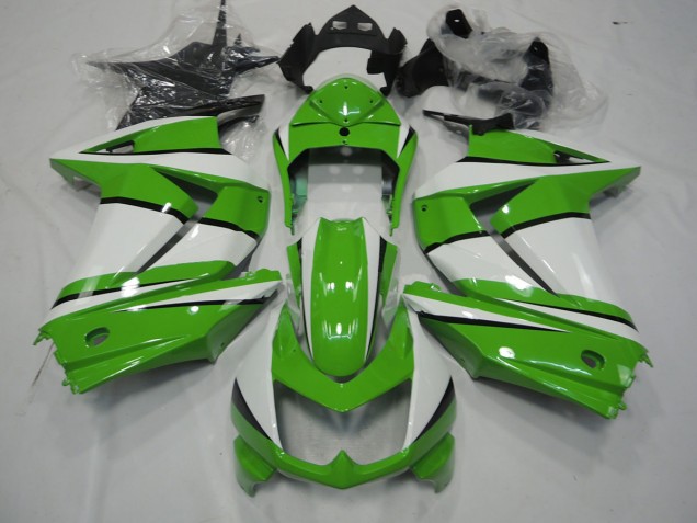 Vert & Blanc 08-12 Kawasaki Ninja 250 Carénage Vert & Blanc 08-12 Kawasaki Ninja 250 Carénage