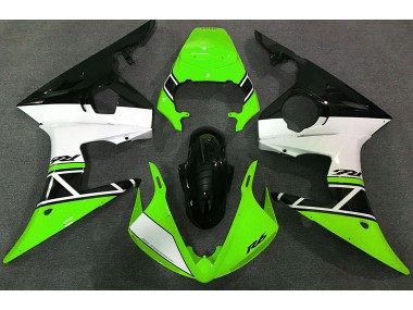 Vert Blanc & Noir 03-04 Yamaha R6 Carénage