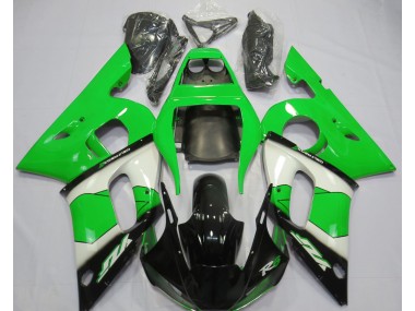 Vert Blanc & Noir 98-02 Yamaha R6 Carénage