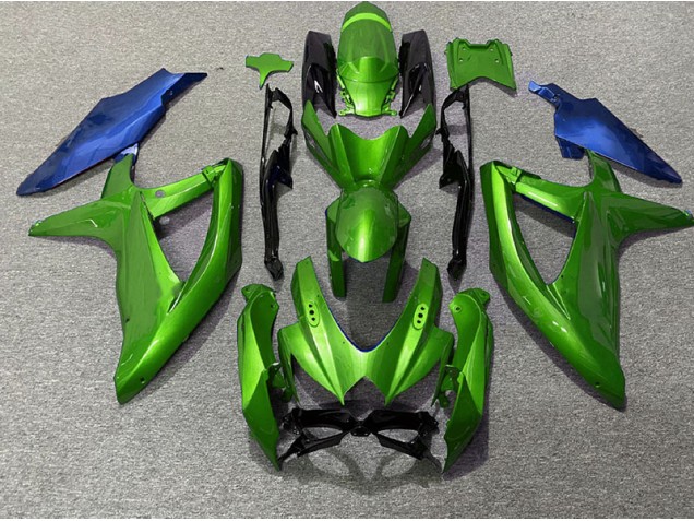 Vert & Bleu 08-10 Suzuki GSXR 600-750 Carénage Vert & Bleu 08-10 Suzuki GSXR 600-750 Carénage