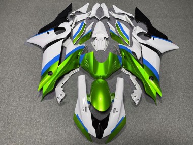 Vert Brillant & Bleu Clair 17-21 Yamaha R6 Carénage