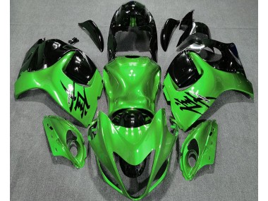 Vert Brillant & Noir 08-20 Suzuki GSXR 1300 Carénage