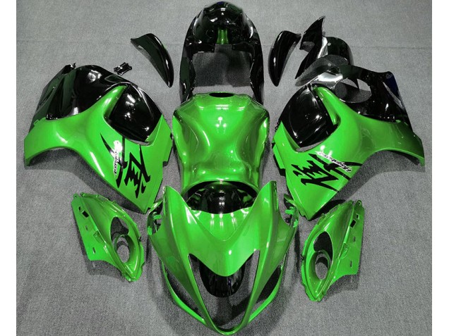 Vert Brillant & Noir 08-20 Suzuki GSXR 1300 Carénage