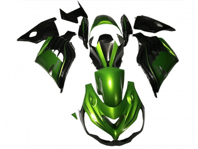 Vert Brillant & Noir 12-21 Kawasaki ZX14R Carénage Vert Brillant & Noir 12-21 Kawasaki ZX14R Carénage