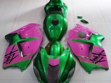 Vert Brillant & Rose 97-07 Suzuki GSXR 1300 Carénage
