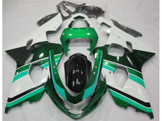 Vert Brillant & Vert 04-05 Suzuki GSXR 600-750 Carénage Vert Brillant & Vert 04-05 Suzuki GSXR 600-750 Carénage