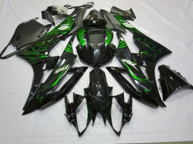 Vert Flamme 06-07 Yamaha R6 Carénage