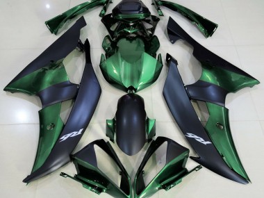 Vert Forêt & Noir Mat 08-16 Yamaha R6 Carénage