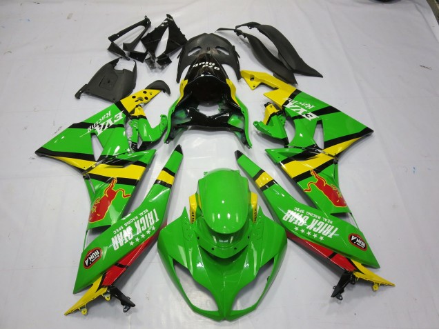 Vert Jaune 09-12 Kawasaki ZX6R Carénage Vert Jaune 09-12 Kawasaki ZX6R Carénage