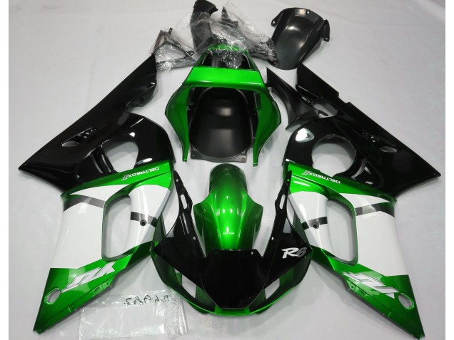 Vert Métallisé 98-02 Yamaha R6 Carénage Vert Métallisé 98-02 Yamaha R6 Carénage