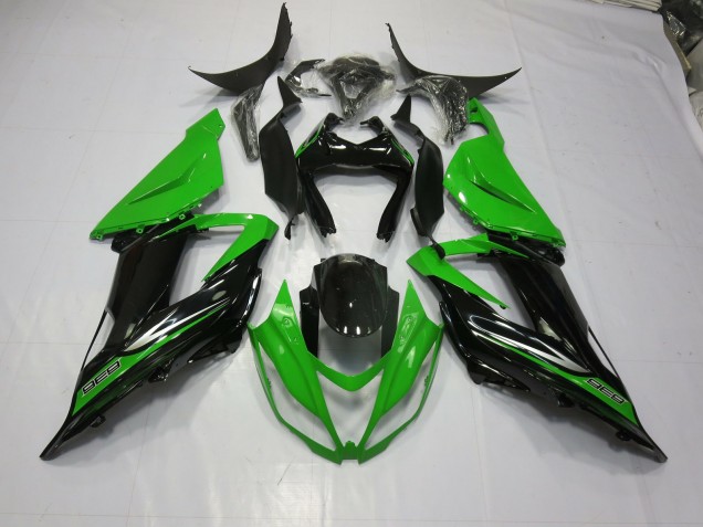 Vert Noir 13-18 Kawasaki ZX6R Carénage Vert Noir 13-18 Kawasaki ZX6R Carénage