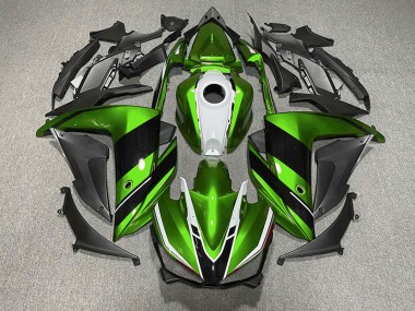 Vert Noir & Blanc 15-18 Yamaha R3 Carénage