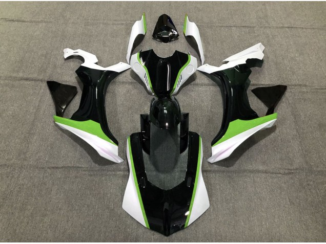 Vert Noir & Blanc 15-19 Yamaha R1 Carénage Vert Noir & Blanc 15-19 Yamaha R1 Carénage