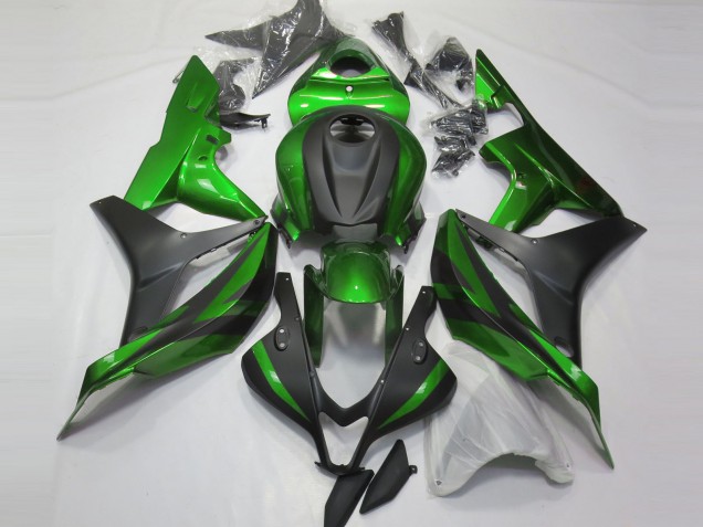 Vert & Noir Mat 07-08 Honda CBR600RR Carénage Vert & Noir Mat 07-08 Honda CBR600RR Carénage