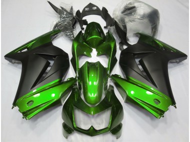 Vert & Noir Mat 08-12 Kawasaki Ninja 250 Carénage