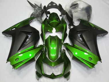 Vert & Noir Mat 08-12 Kawasaki Ninja 250 Carénage