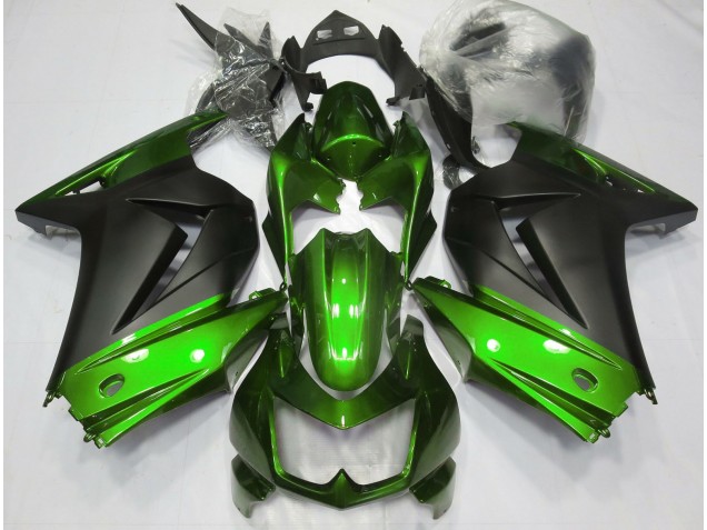 Vert & Noir Mat 08-12 Kawasaki Ninja 250 Carénage