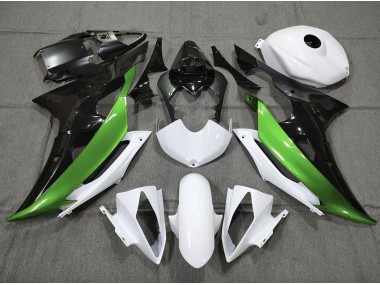 Vert Personnalisé Noir & Blanc 08-16 Yamaha R6 Carénage