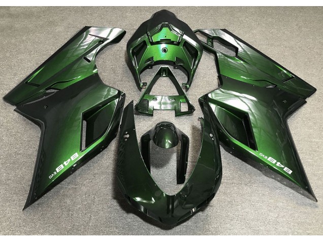 Vert Profond 07-14 Ducati 848 1098 1198 Carénage Vert Profond 07-14 Ducati 848 1098 1198 Carénage