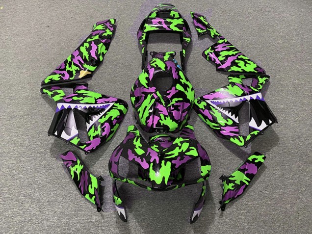 Vert & Rose Camo 03-04 Honda CBR600RR Carénage Vert & Rose Camo 03-04 Honda CBR600RR Carénage