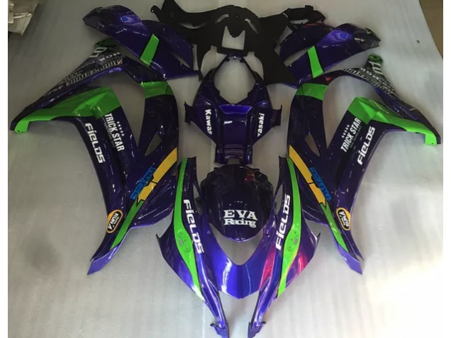 Vert Violet & Brillant 16-19 Kawasaki ZX10R Carénage Vert Violet & Brillant 16-19 Kawasaki ZX10R Carénage