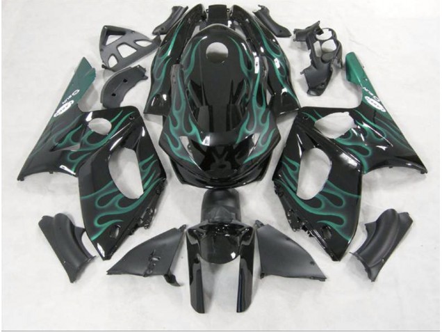 Vert Émeraude Flamme 98-07 Yamaha YZF600 Carénage Vert Émeraude Flamme 98-07 Yamaha YZF600 Carénage