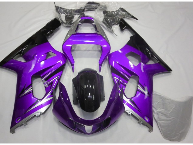 Violet & Argent 01-03 Suzuki GSXR 600-750 Carénage Violet & Argent 01-03 Suzuki GSXR 600-750 Carénage