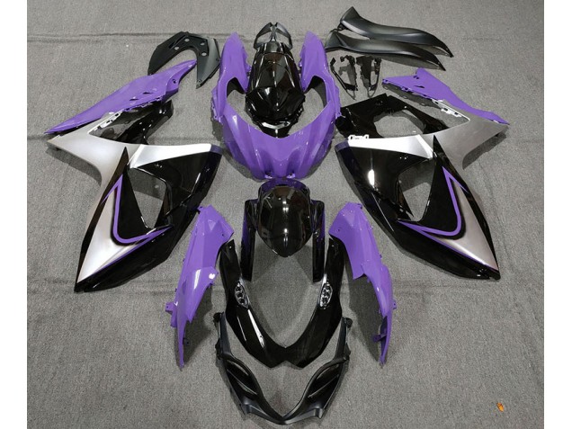 Violet Argent & Noir 09-16 Suzuki GSXR 1000 Carénage Violet Argent & Noir 09-16 Suzuki GSXR 1000 Carénage
