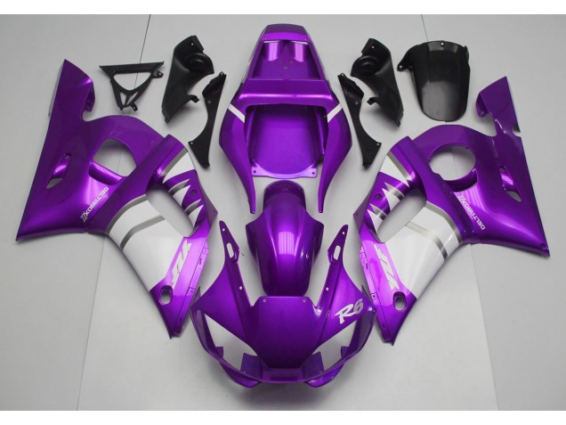 Violet & Blanc 98-02 Yamaha R6 Carénage Violet & Blanc 98-02 Yamaha R6 Carénage
