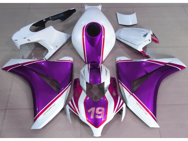 Violet Brillant & Blanc 08-11 Honda CBR1000RR Carénage Violet Brillant & Blanc 08-11 Honda CBR1000RR Carénage