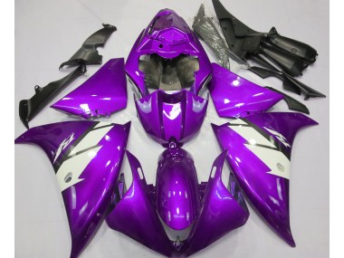 Violet Brillant & Blanc 12-14 Yamaha R1 Carénage