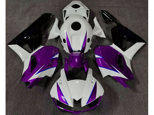 Violet Brillant Blanc & Bleu 13-23 Honda CBR600RR Carénage Violet Brillant Blanc & Bleu 13-23 Honda CBR600RR Carénage