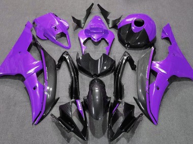 Violet Brillant & Fibre De Carbone 08-16 Yamaha R6 Carénage
