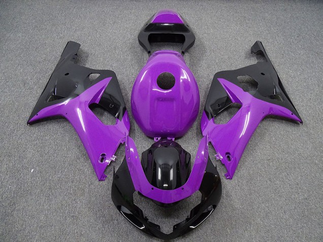 Violet Brillant & Noir 01-03 Suzuki GSXR 600-750 Carénage Violet Brillant & Noir 01-03 Suzuki GSXR 600-750 Carénage